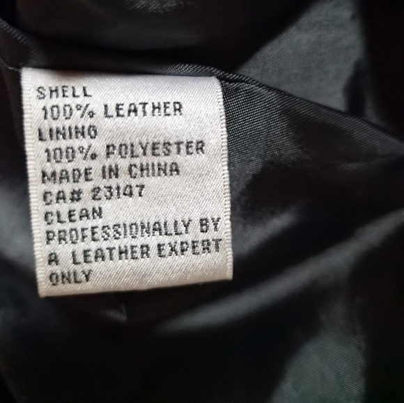 Talbots 100% Leather Moto Lady Jacket Black White Stitching Size 14P - Picture 2 of 8